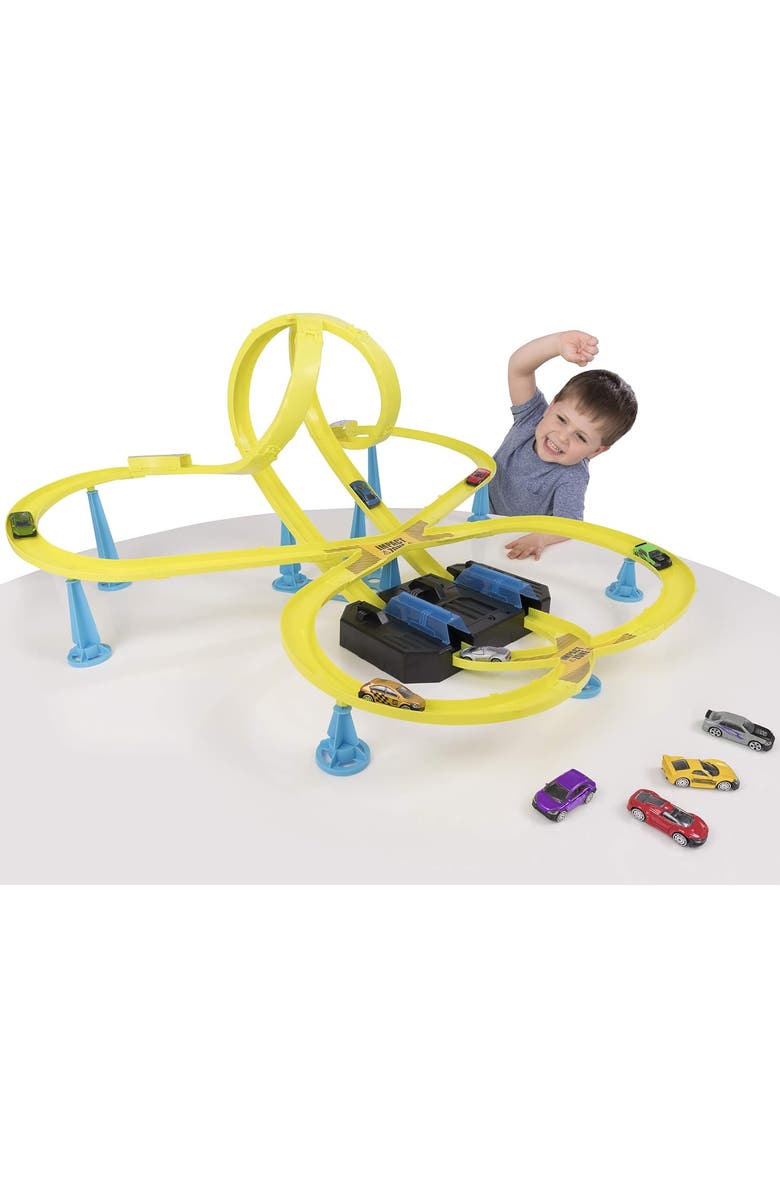 Speedsterz Thunder Dome Track Set and 10 Cars, Alternate, color, Multicolored