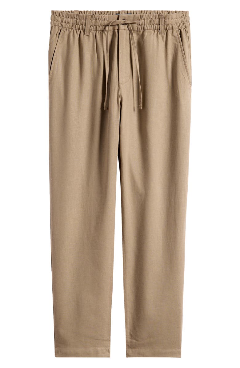 Mack Weldon Straight Leg Linen Blend Drawstring Pants, Main, color, Desert Taupe