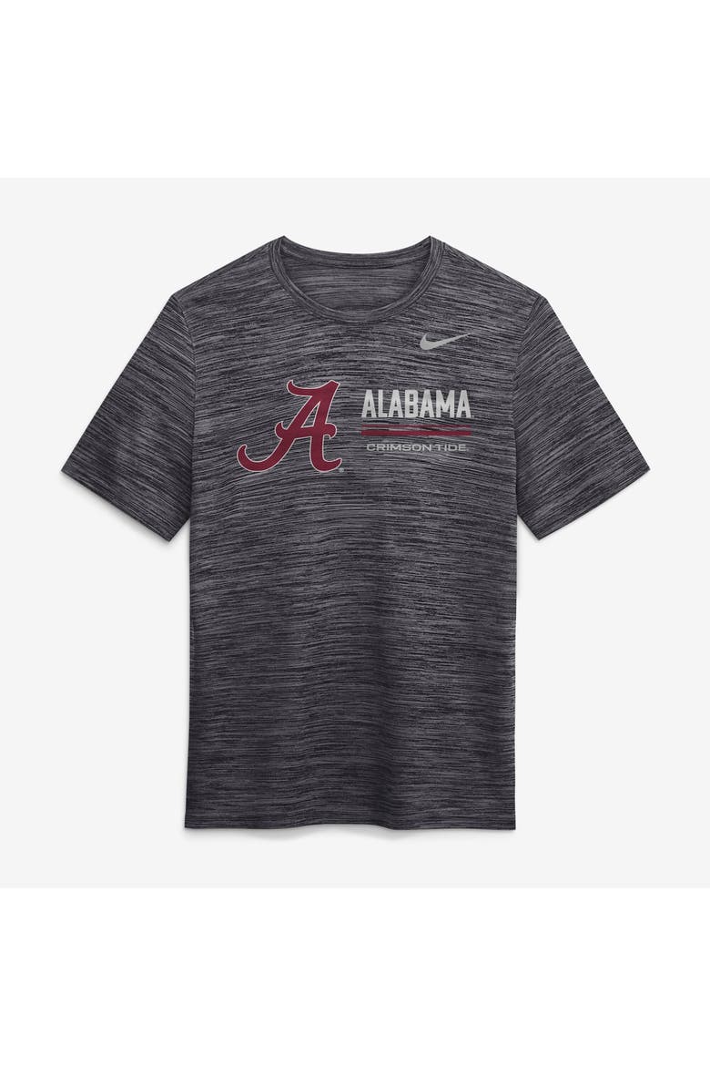 Men's Nike Anthracite Alabama Crimson Tide Sideline Velocity Dri-FIT T-Shirt, Alternate, color, Anthracite