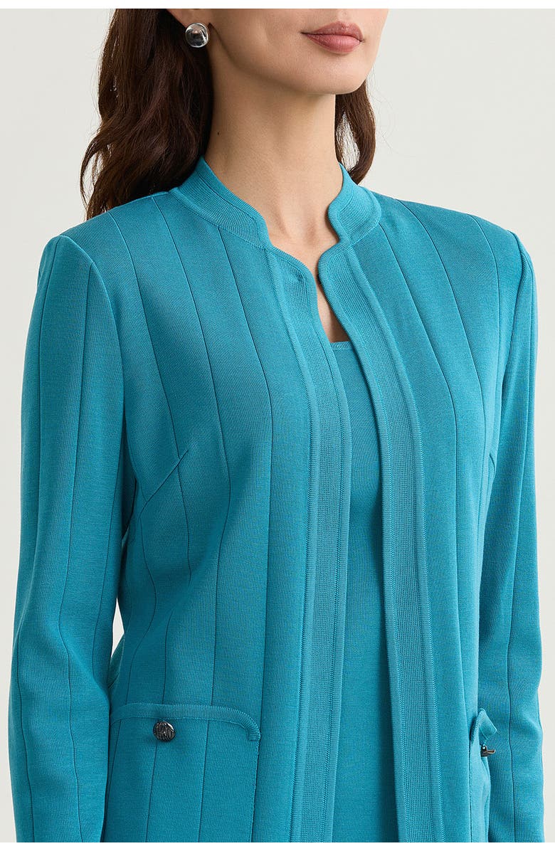 Ming Wang Heritage Multi Texture Knit Jacket, Alternate, color, Nebula