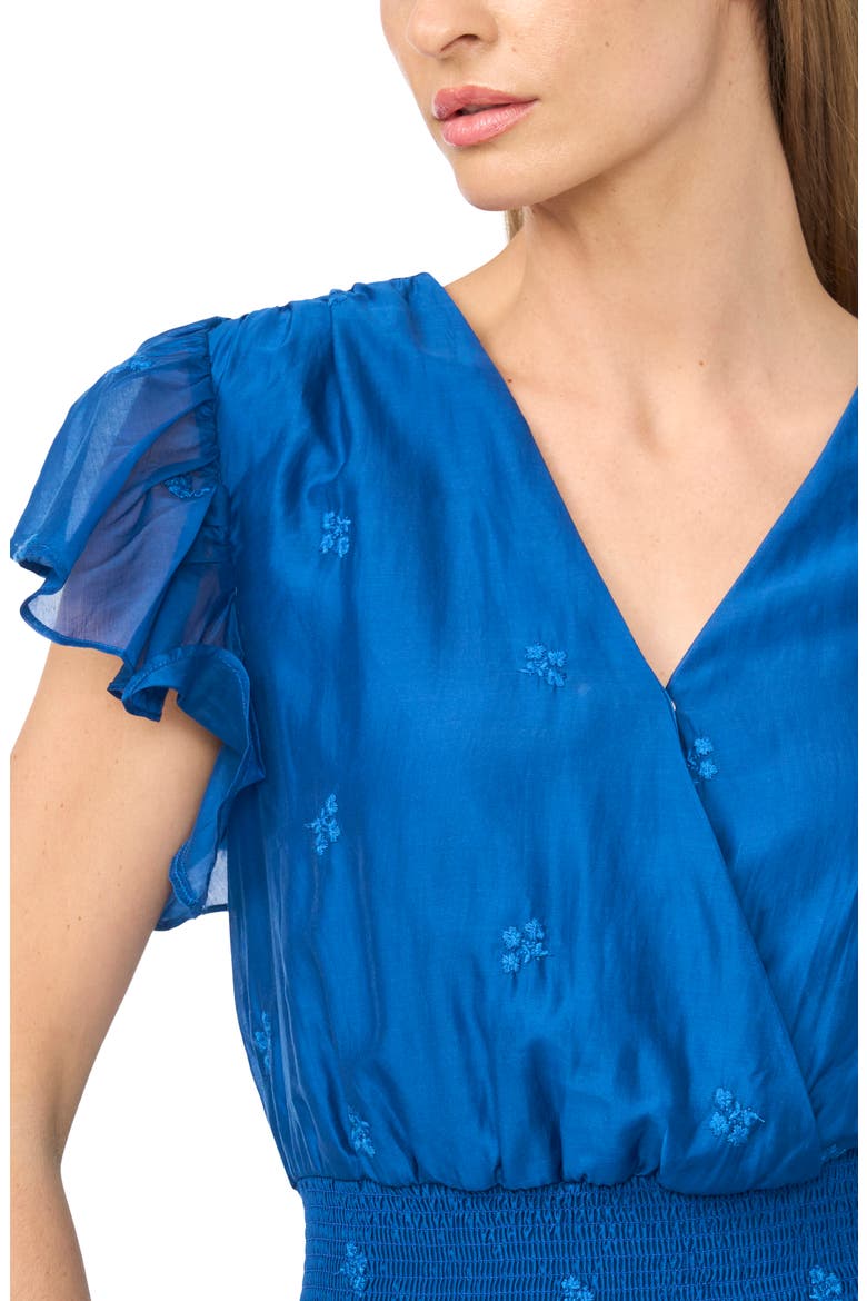 Tiered Midi Dress, Alternate, color, BLUEBERRY