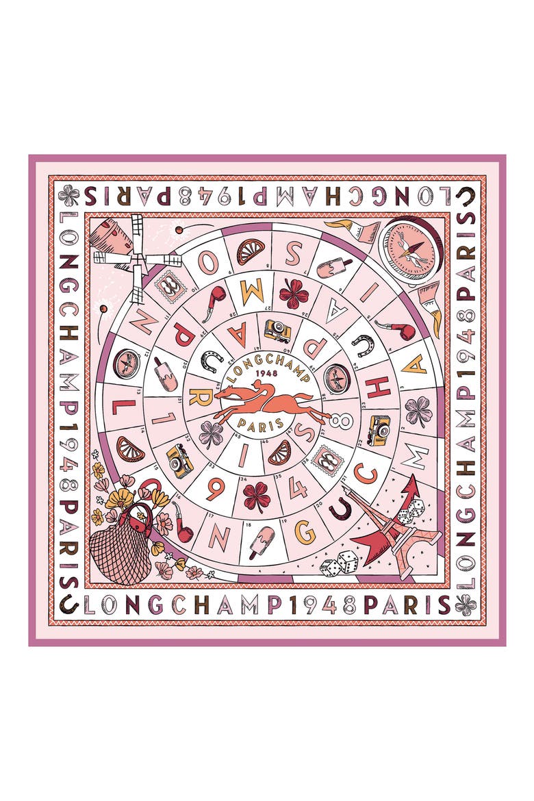 Le Jeu de Cheval Silk Scarf, Alternate, color, BALLET