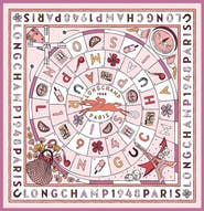 Longchamp Le Jeu de Cheval Silk Scarf