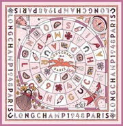 Longchamp Le Jeu de Cheval Silk Scarf