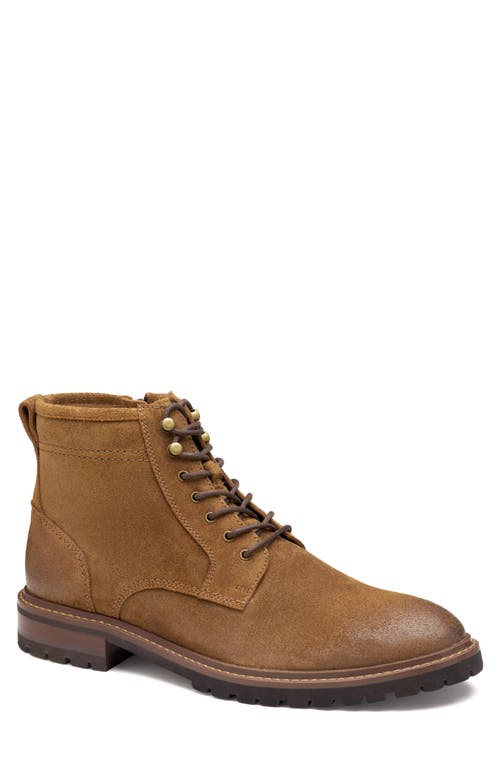 Johnston & Murphy Kelton Plain Toe Boot In Brown