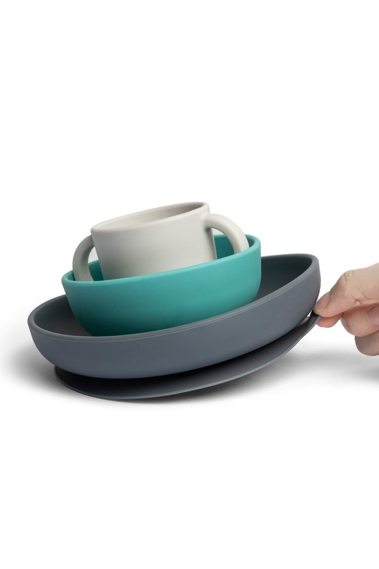Silicone Baby Meal Set, Alternate, color, Lagoon