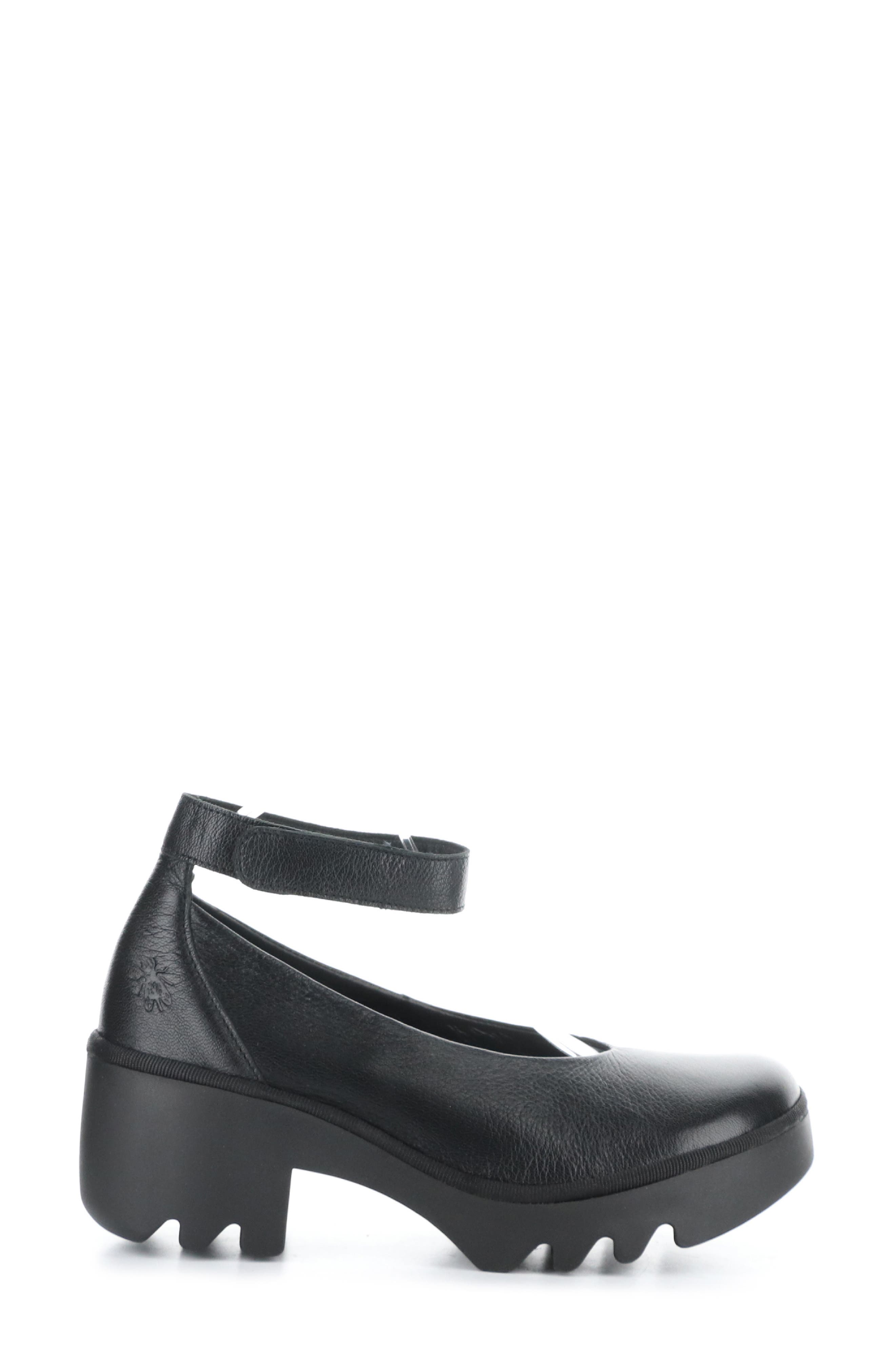 Fly London Tiry Ankle Strap Pump, Alternate, color, 000 Black Mousse
