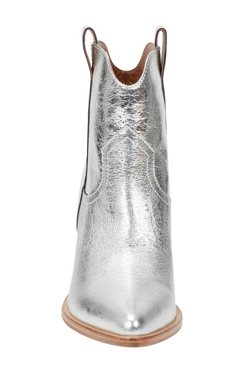 Marc Fisher Ltd Marlie Western Boot In Silver 040
