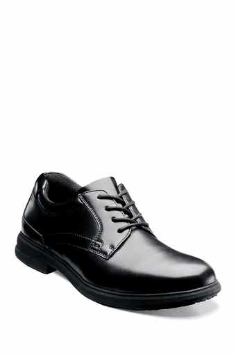 Sherman Slip-Resistant Plain Toe Work Derby - Wide Width Available