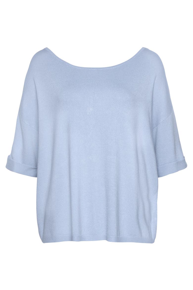 Oversized Reversible Sweater, Alternate, color, Light Blue