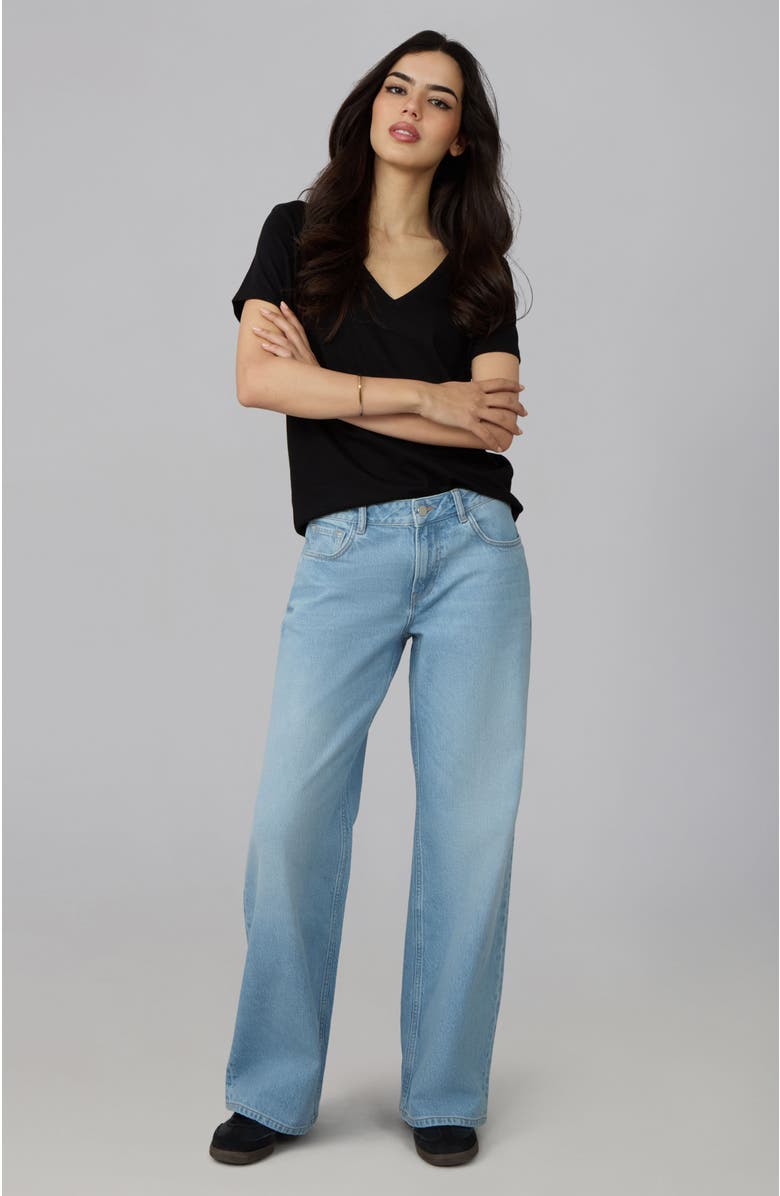 Lola Denim Colette High Rise Wide Leg Jeans, Alternate, color, Whimsy Blue