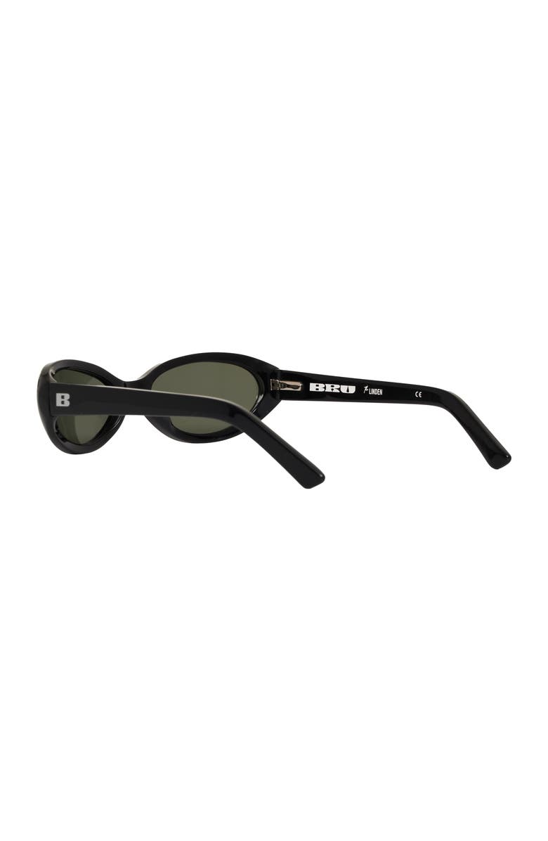 BRU Eyewear Linden Sunglasses 56mm, Alternate, color, Soot