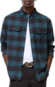 Burberry Check Wool Flannel Overshirt