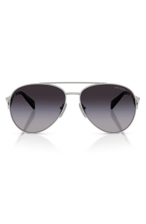 58mm Pilot Sunglasses