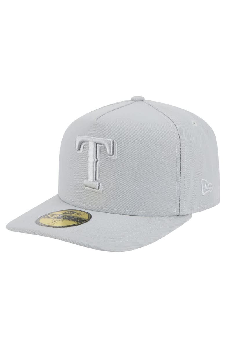 New Era Men's New Era  Gray Texas Rangers Colorpack 59FIFTY Fitted Hat, Main, color, 