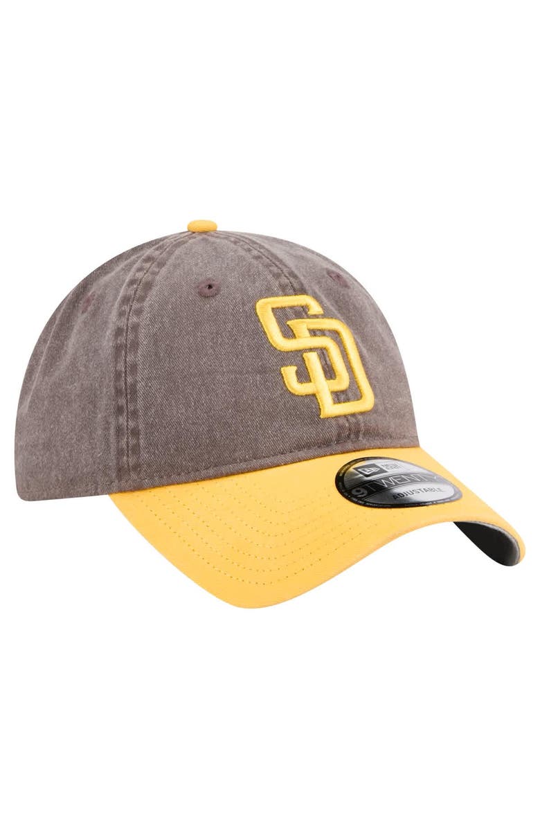 New Era Men's New Era Brown/Gold San Diego Padres Select 9TWENTY Adjustable Hat, Alternate, color, Brown
