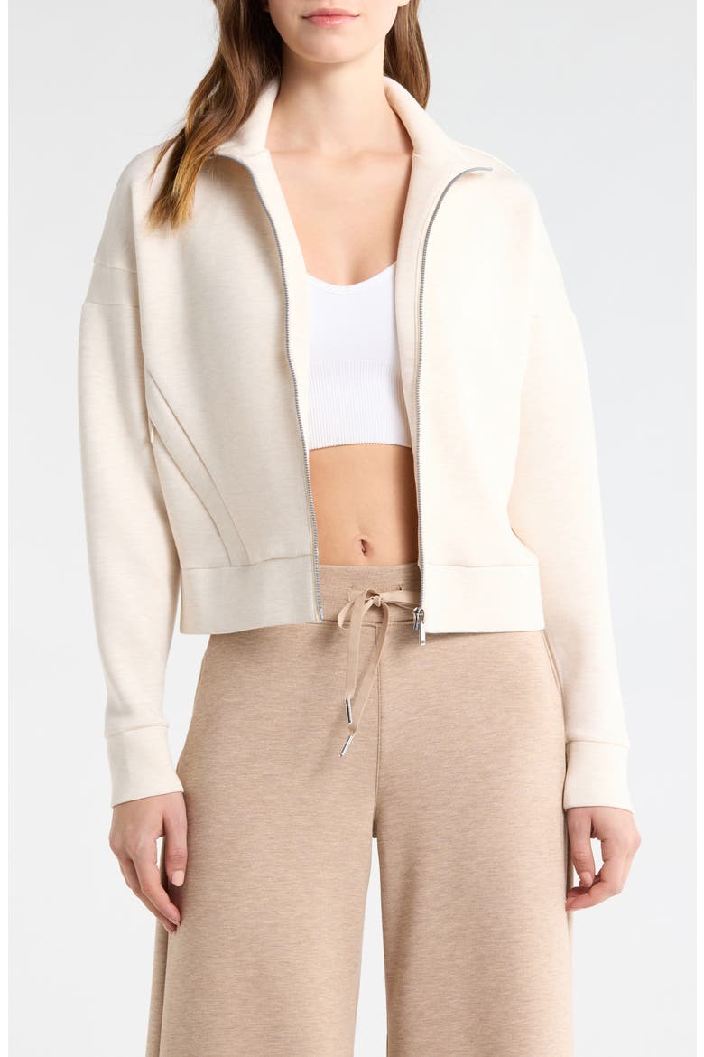 AirEssentials Track Jacket, Main, color, OATMEAL HEATHER