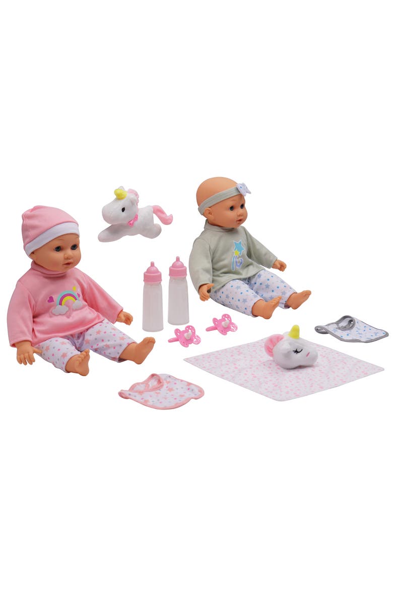 14 Inch Twins Baby Doll Set, Alternate, color, Multicolored