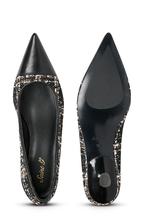 Saint G Bourbon Pointed Cap Toe Pump