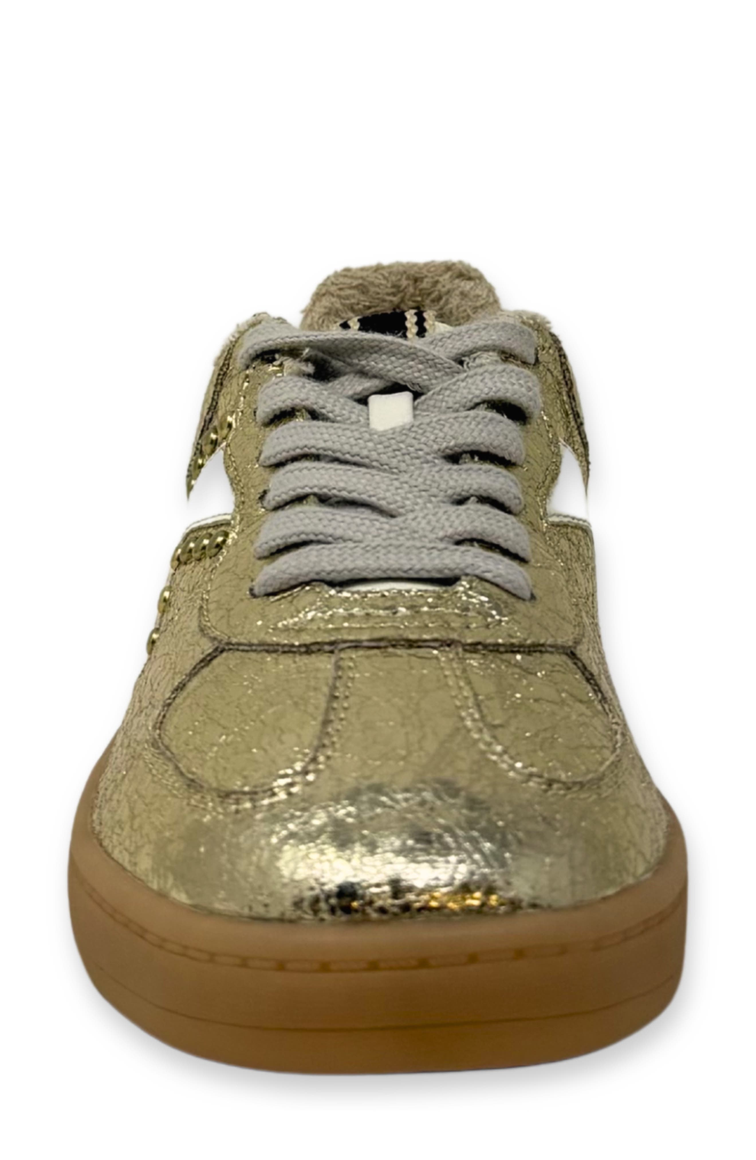 Portland Faux Leather Sneaker, Alternate, color, GOLD