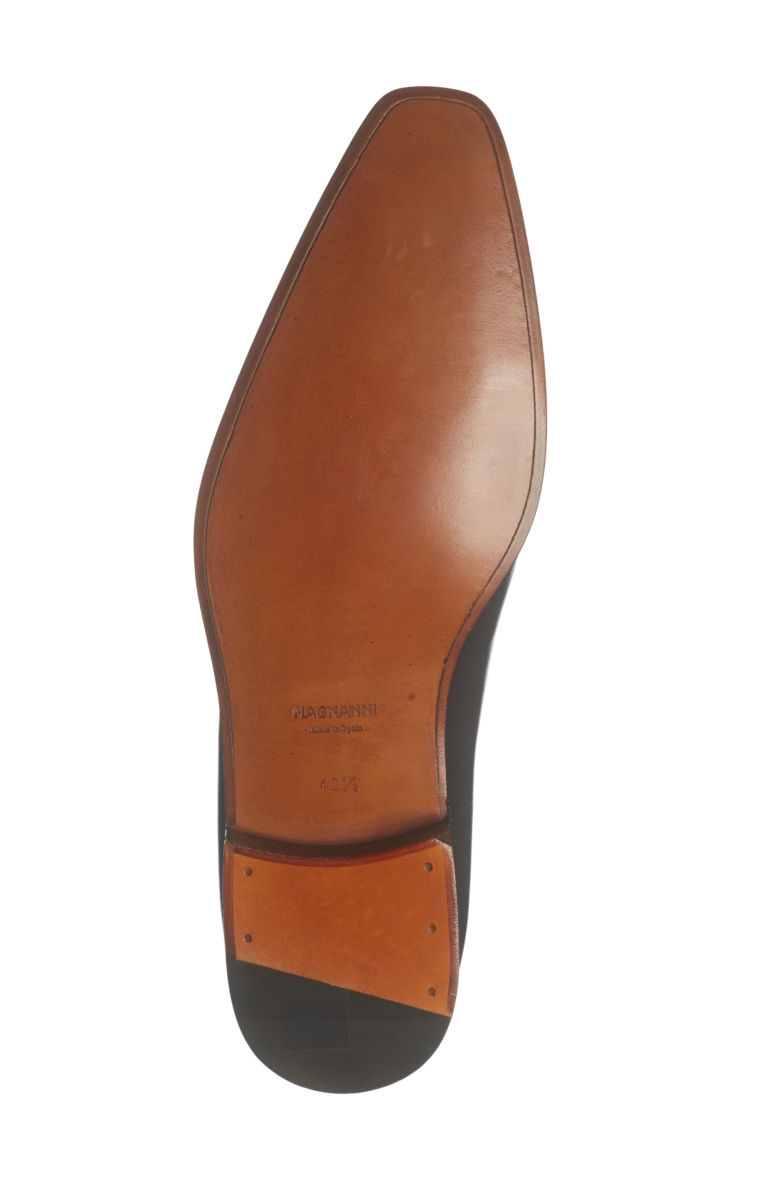 Magnanni Script Paneled Oxford, Alternate, color, Black