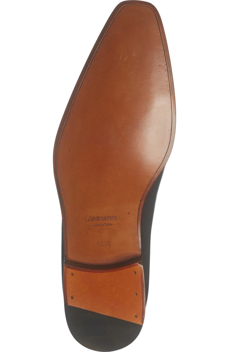 Magnanni Script Paneled Oxford, Alternate, color, Black