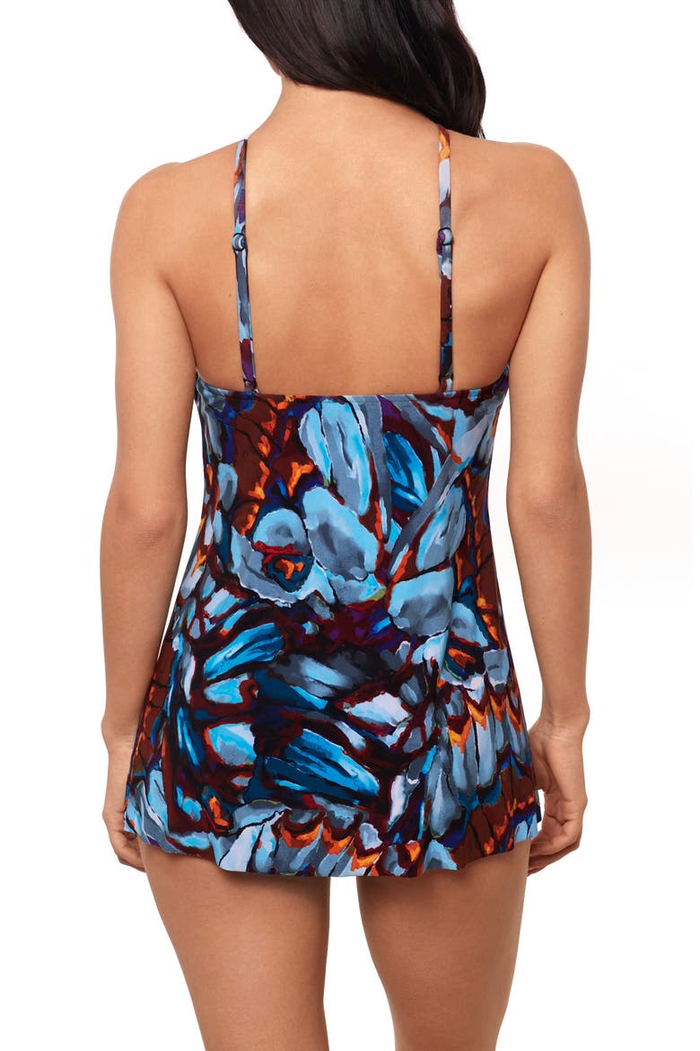 Monarch Parker Skirted One-Piece Swimsuit, Alternate, color, BLUE MULTI