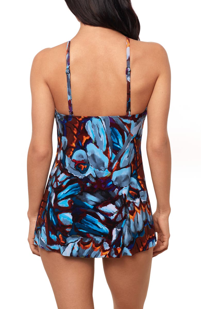 Magicsuit<sup>®</sup> Monarch Parker Skirted One-Piece Swimsuit, Alternate, color, Blue Multi