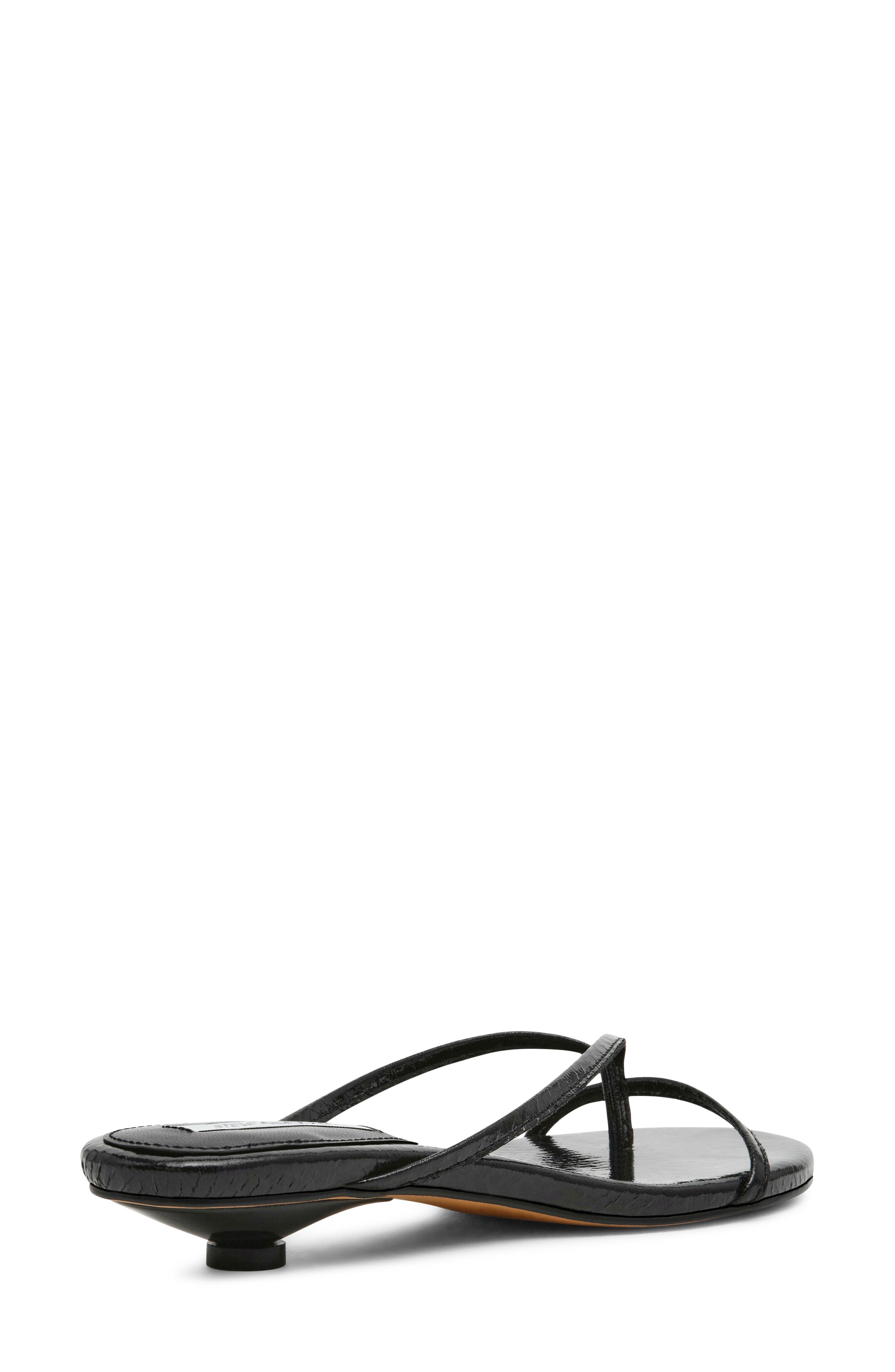 Steve Madden Terry Kitten Heel Flip Flop, Alternate, color, Black Snake