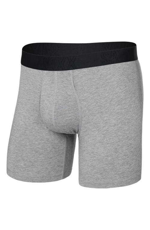 Saxx Droptemp™ Cooling Cotton Boxer Briefs In Gray