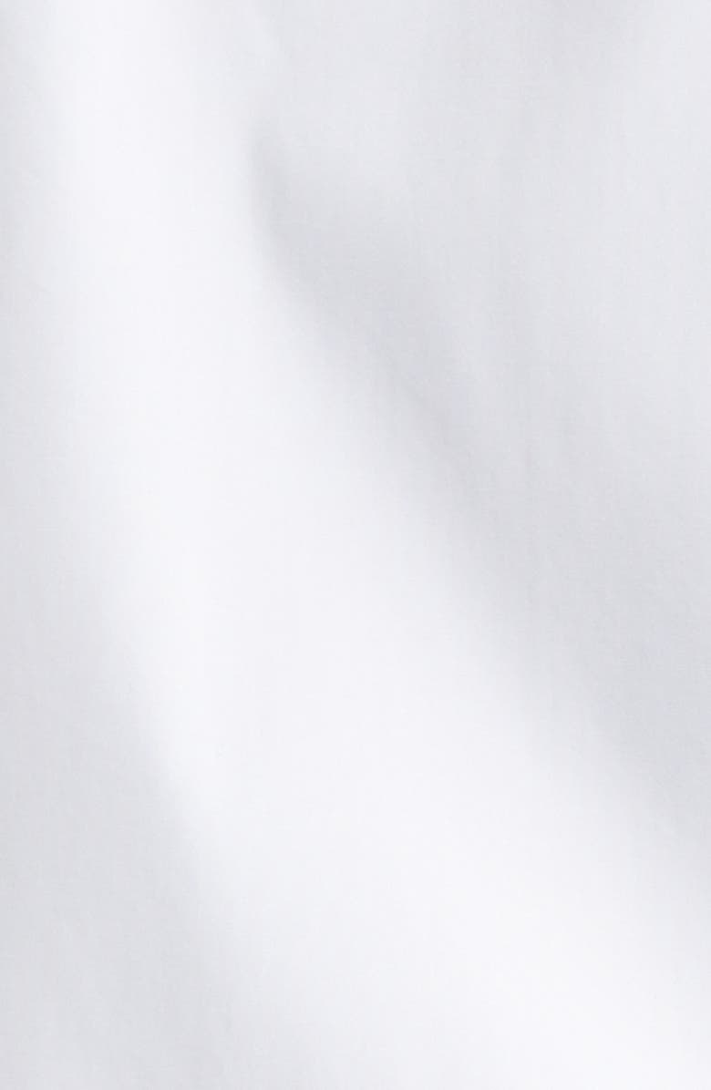 McQueen Lace Detail Harness Strap Cotton Poplin Button-Up Shirt, Alternate, color, Opticalwhite