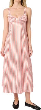 WeWoreWhat Ruched Cup Midi Dress