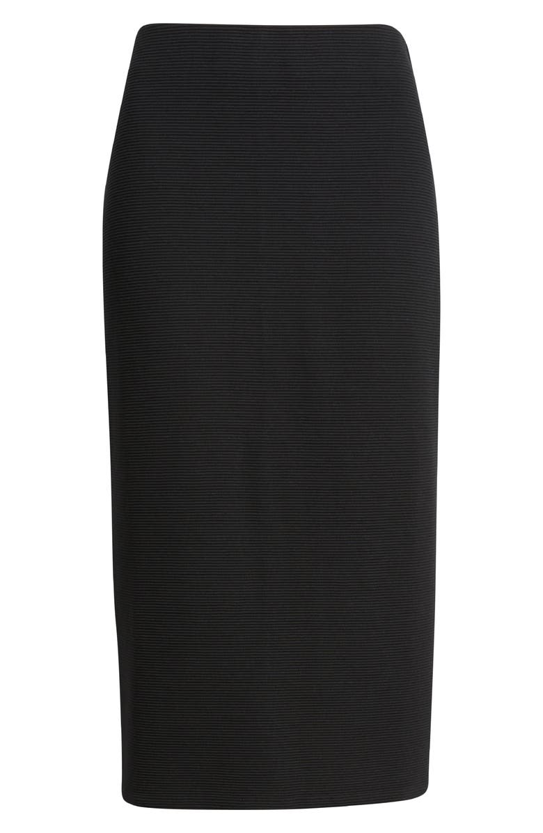 Caslon<sup>®</sup> Ottoman Knit Midi Skirt, Alternate, color, Black