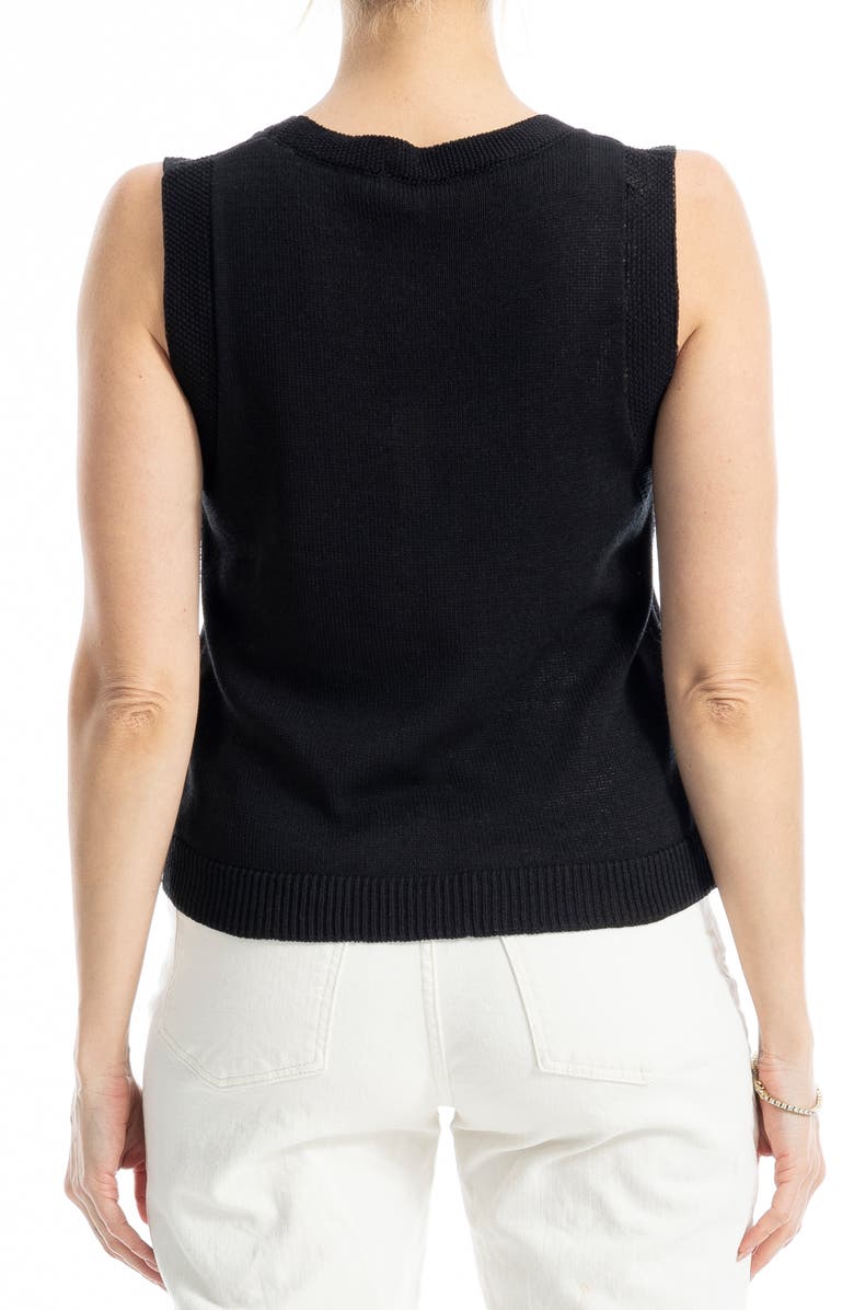 MAX STUDIO Knit Shell Top, Alternate, color, Black