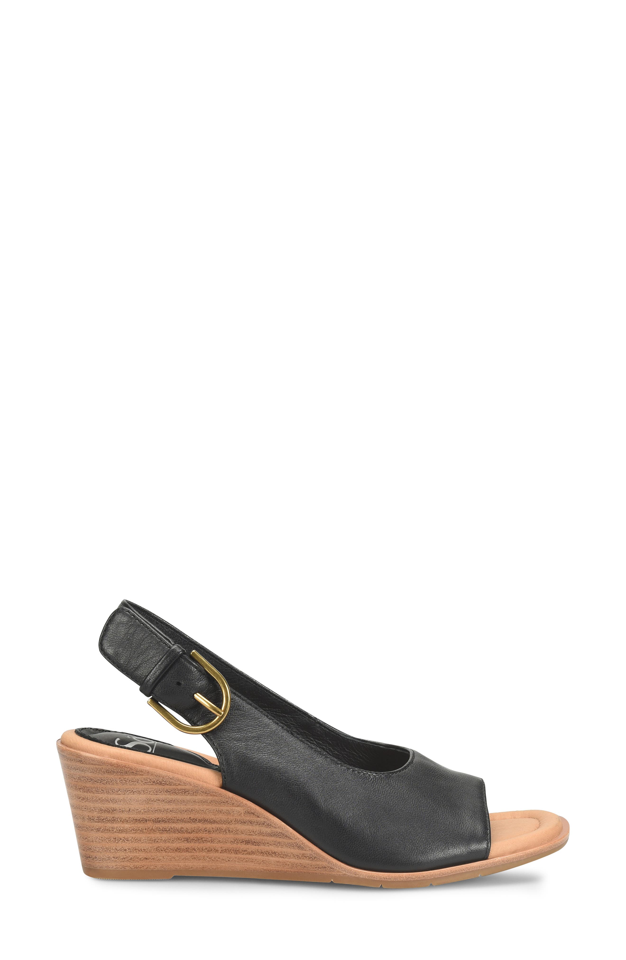 Söfft Gabriella Slingback Peep Toe Wedge Sandal, Alternate, color, 