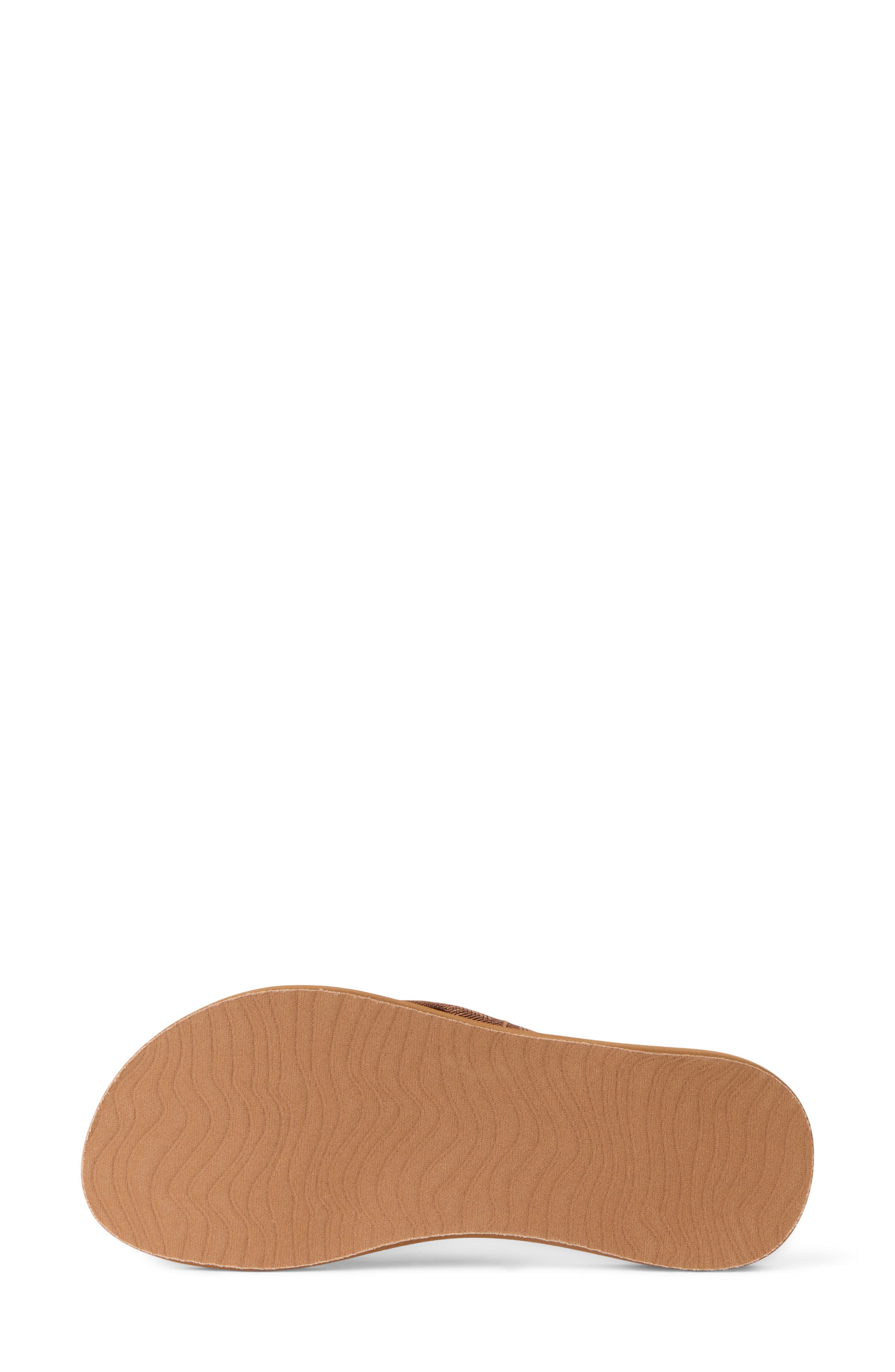 Spring Woven Flip Flop, Alternate, color, CHOCOLATE