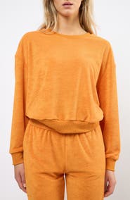 Viens Avec Moi Terry Cloth Sweatshirt