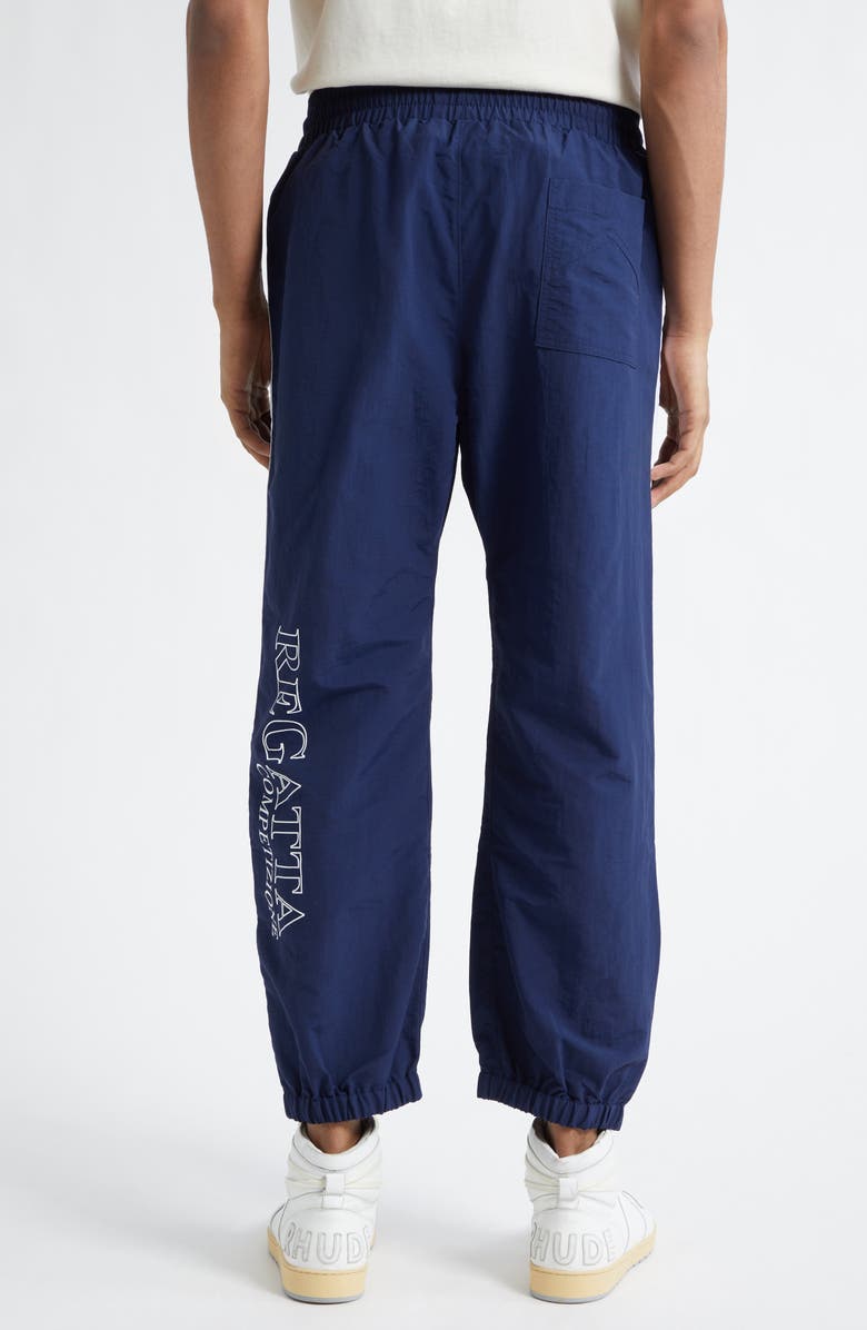 Rhude Sailing Competition Joggers, Alternate, color, Navy/ White