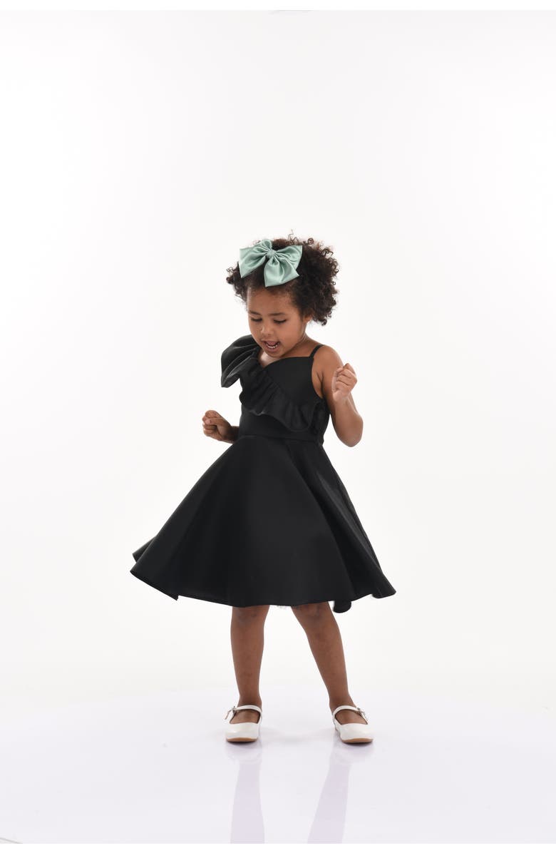 Tulleen Riviera Dress, Alternate, color, Black