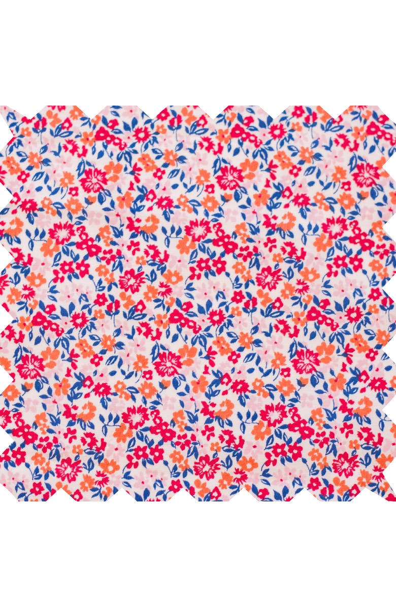 Beet World Girls Hannah Dress with Flutter Sleeves, Alternate, color, Red And Blue