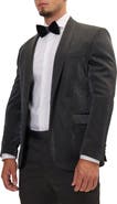 RON TOMSON Metallic Sparkle Tuxedo Jacket