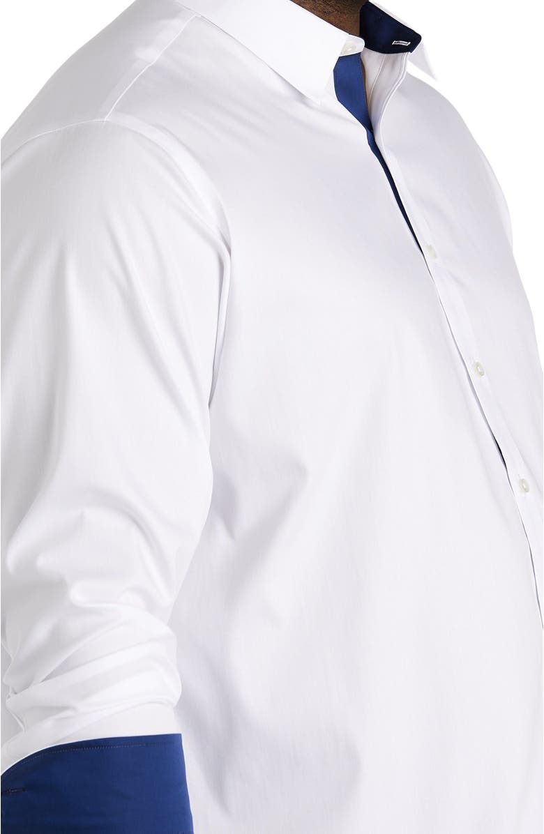 Untuckit Fit by Dxl Big & Tall Las Cases Special Sport Shirt, Alternate, color, White