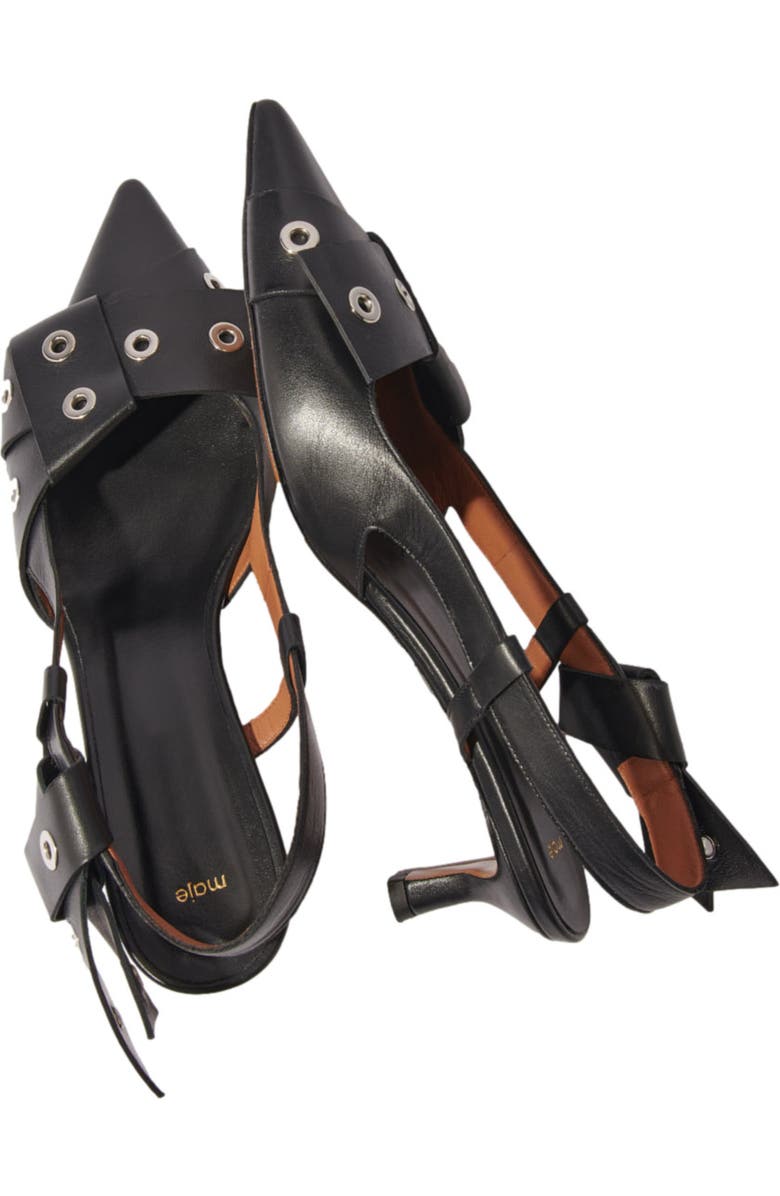 maje Pointed pumps with bow detail, Alternate, color,