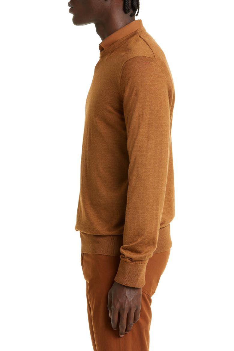 Men's Cashseta Cashmere & Silk Sweater, Alternate, color, VICUNA