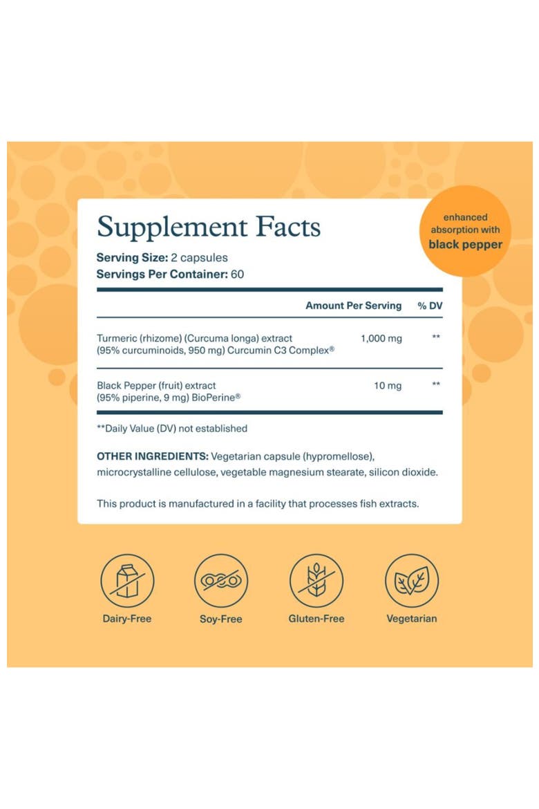 Turmeric Extra Strength Curcumin Supplement 120 Count, Alternate, color, None