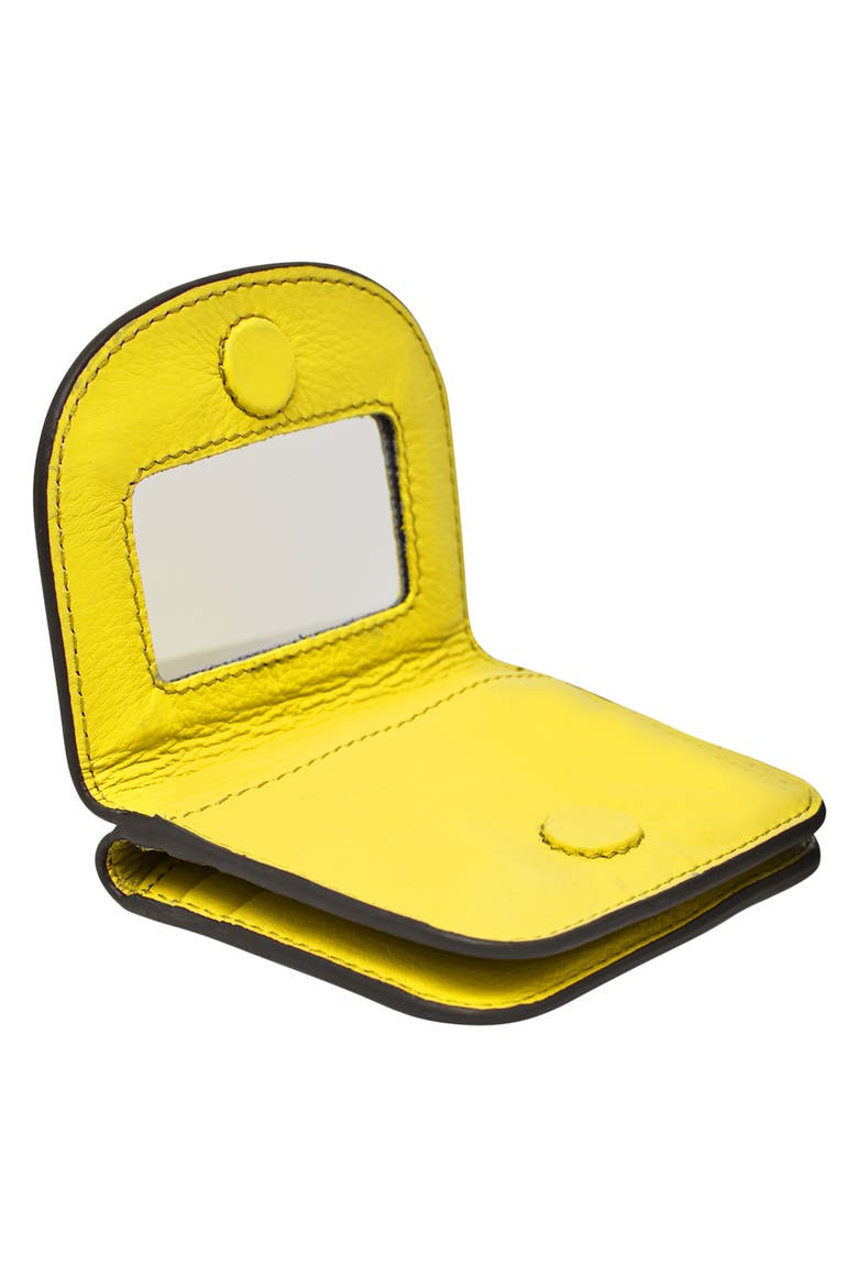 Pucker Up Leather Card Case, Alternate, color, SUNNY
