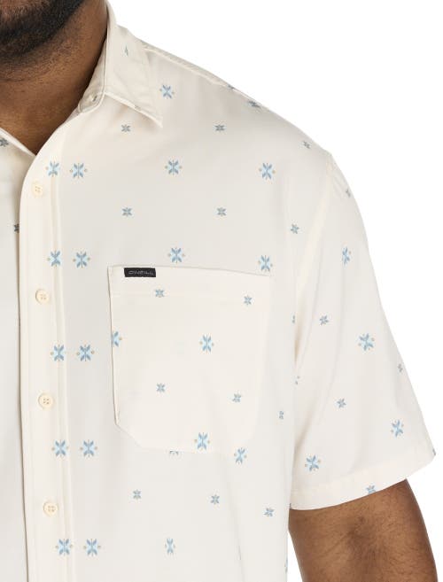 O'neill Big & Tall Trvlr Series Traverse Performance Sport Shirt In White