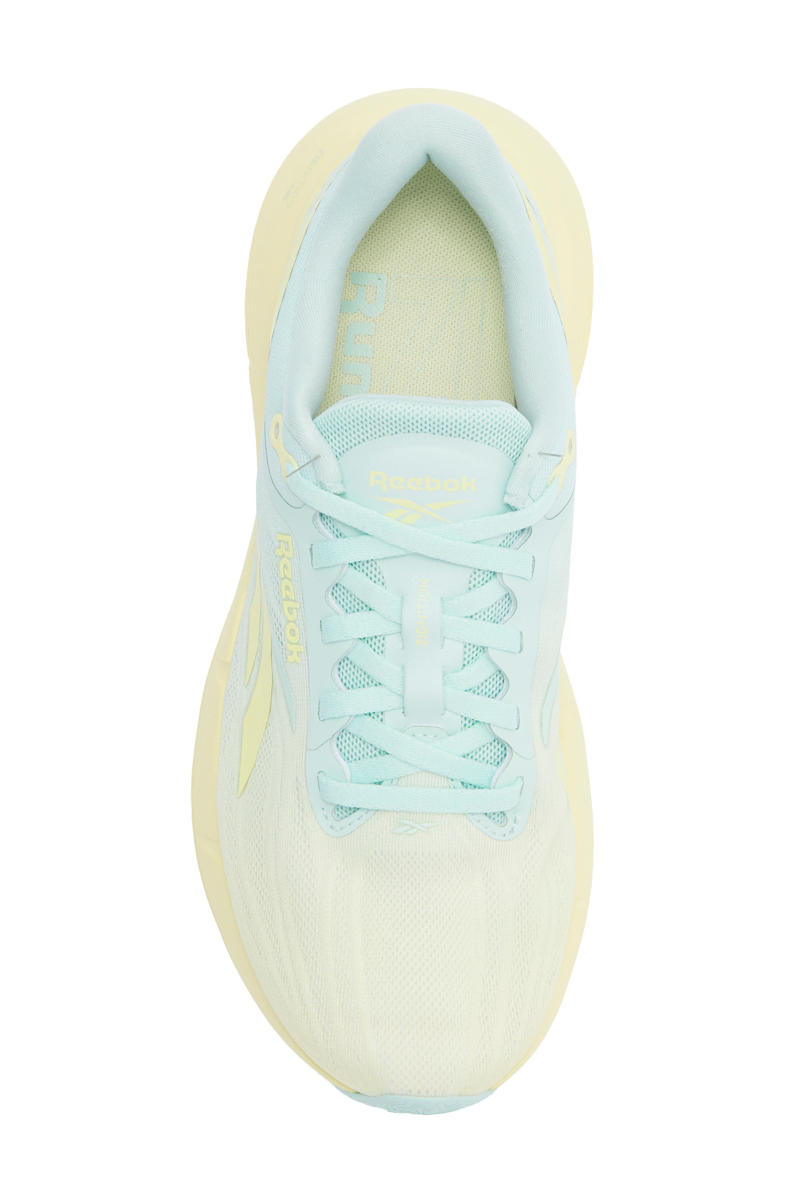 Reebok Zignition Running Sneaker, Alternate, color, Aqua Yellow White