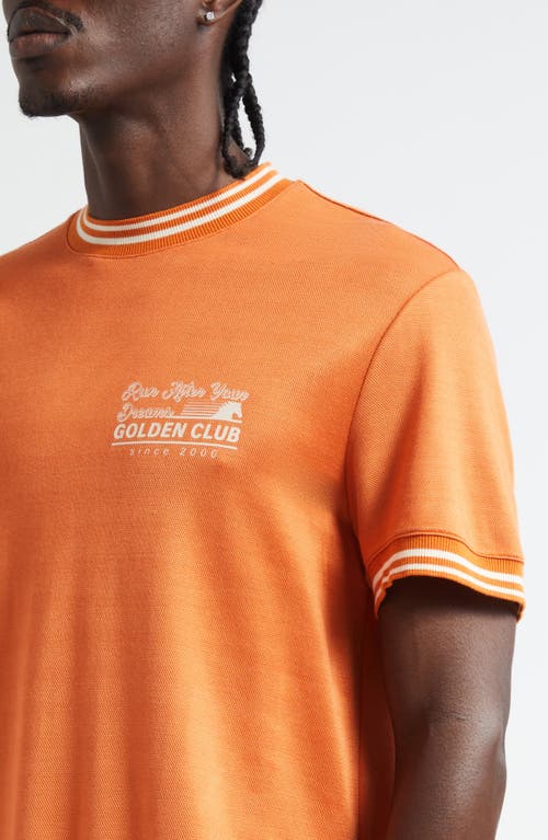 Golden Goose Journey Regular Fit Graphic T-shirt In Orange