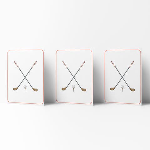 Everyday Greeting Card Pack (3ct) "Golf Weekender Society"